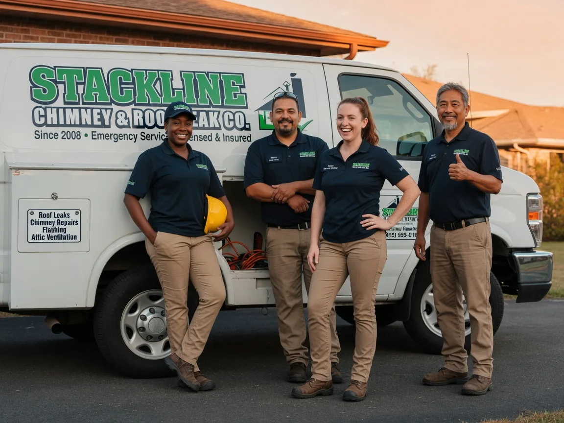 Chimney flashing repair company in Connerville, OK